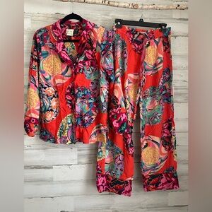 Vibrant Floral Pajama Set